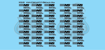 NS Norfolk Southern Autorack Logos N scale Decals