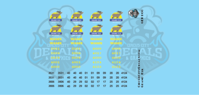 Grand Elk Railroad SD40-2 &amp; GP38-2 Decals N Scale