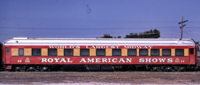 Royal American Shows Passenger Car Decals HO Scale