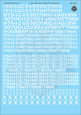 Milwaukee Road EMD GE Locomotive  MILW G Scale Decal Set