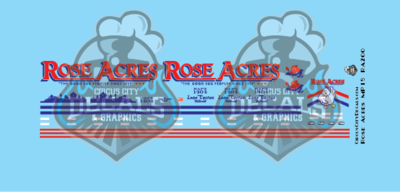 Rose Acres MP15AC HO Scale Decal Set