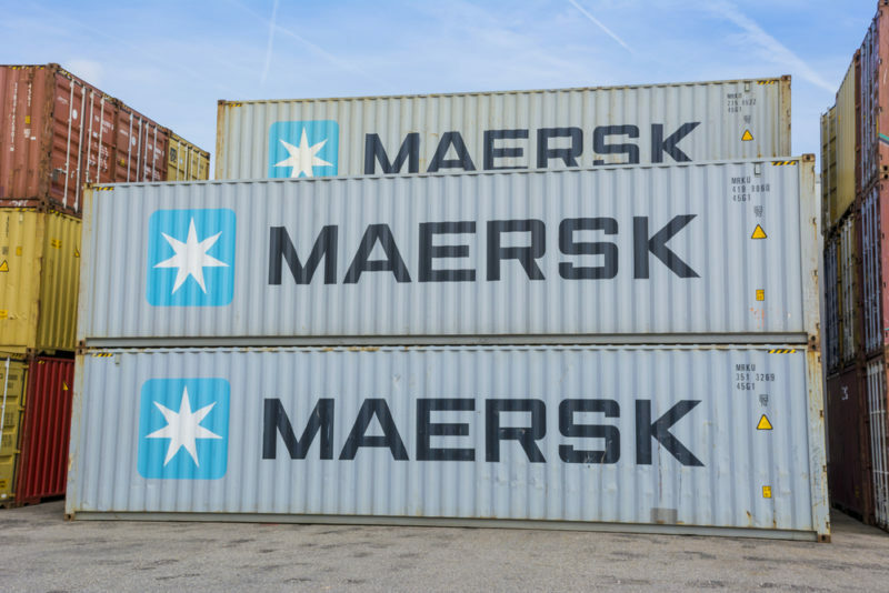 Maersk Container 45' S Scale Decal Set 