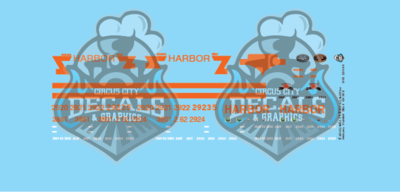 Indiana Harbor Belt IHB GP38-2 SD20 SD38-2 Z Scale Decal Set