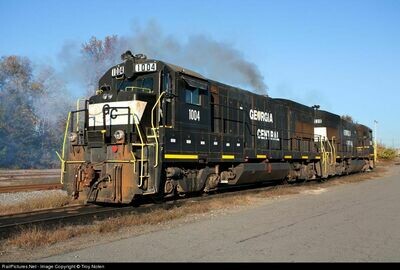 Georgia Central U23B N Scale Decal Set