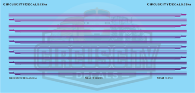 Semi Stripes Style 1 Purple DCP 1:64 Scale