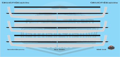 Semi Stripes Style 2 Blue DCP 1:64 Scale