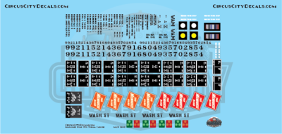 Milwaukee Road 70's Thrall Caboose G Scale Decal Set