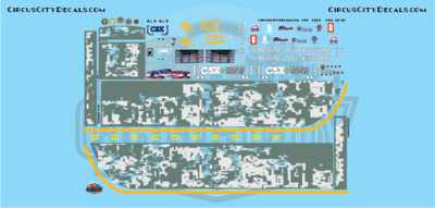 CSX ES44AH Honoring Our Veterans HO Scale Decal Set Walthers Intermountain ES44