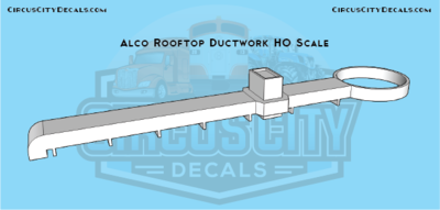 Alco Rooftop Ductwork HO Scale