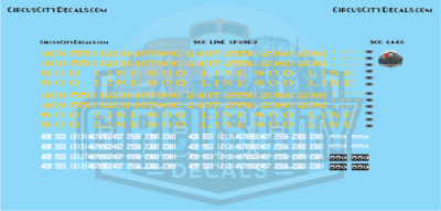 Soo Line GP9/SD9 S Scale Decal Set