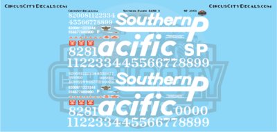 SP Southern Pacific Dash 9-44CW G Scale Decal Set Aristocraft