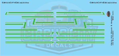 Green Semi Stripe Graphic 1:64 Scale