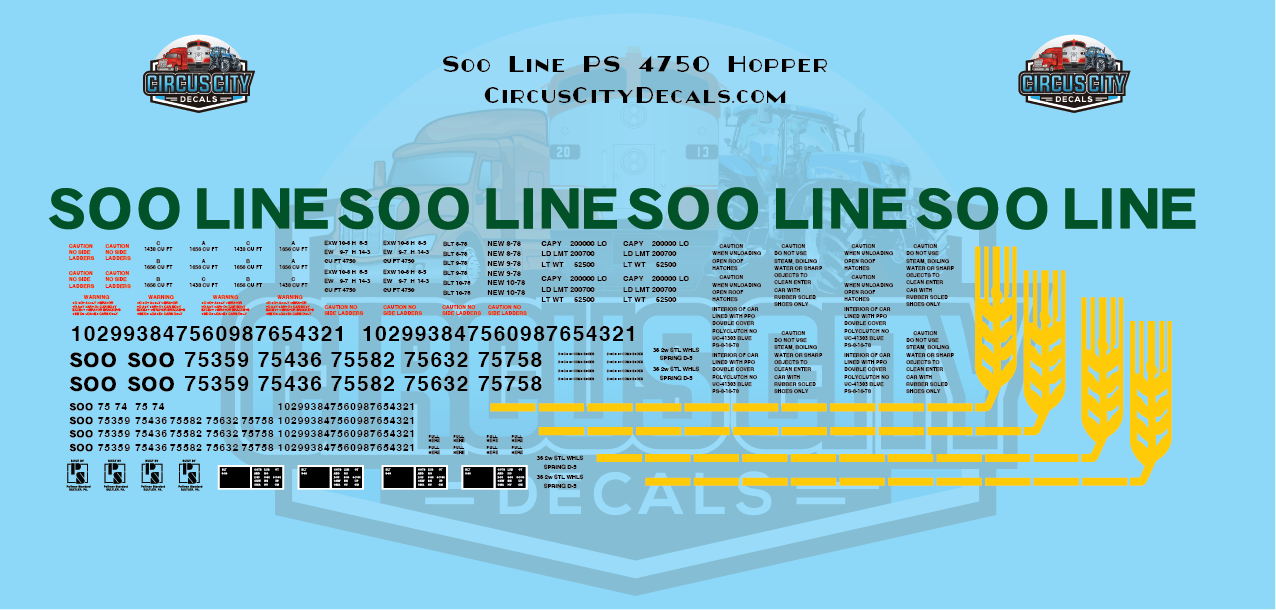 Soo Line 4750 PS Covered Hopper