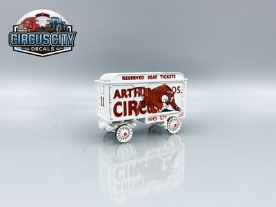 Charging Tiger Tableau # 11 Circus Wagon Decal Set HO Scale