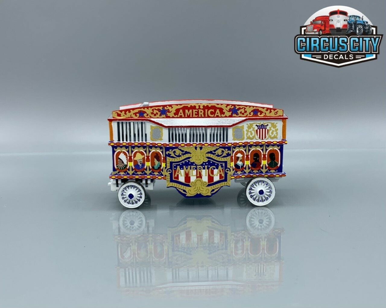 America Steam Calliope Cole Brothers 1939 #76 Circus Wagon Built-Up HO Scale