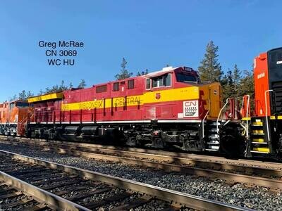 Canadian National ES44 3069 Wisconsin Central Heritage Decal Set HO
