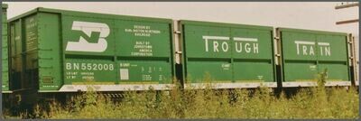 BN Burlington Northern Trough Train Decals HO Scale