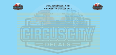 CSX Retro B&amp;O Business Car N Scale Decal Set