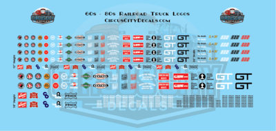 Railroad MOW Vehicle S Scale Decals