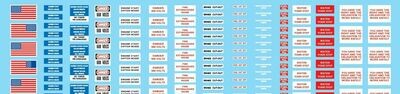Engine Warning Labels O Scale Decals