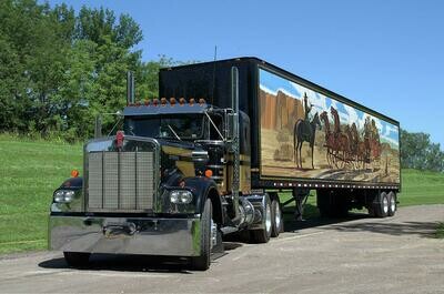 Smokey &amp; the Bandit Snowman's Truck &amp; Trailer Sheriff Pontiac LeMans 1:87 Scale