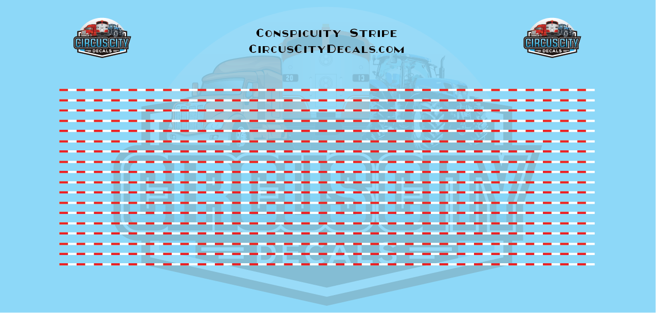 Conspicuity Stripe for O Scale Vehicles 1:48