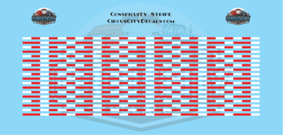Conspicuity Stripe for 1:32 Scale Vehicles Red/White