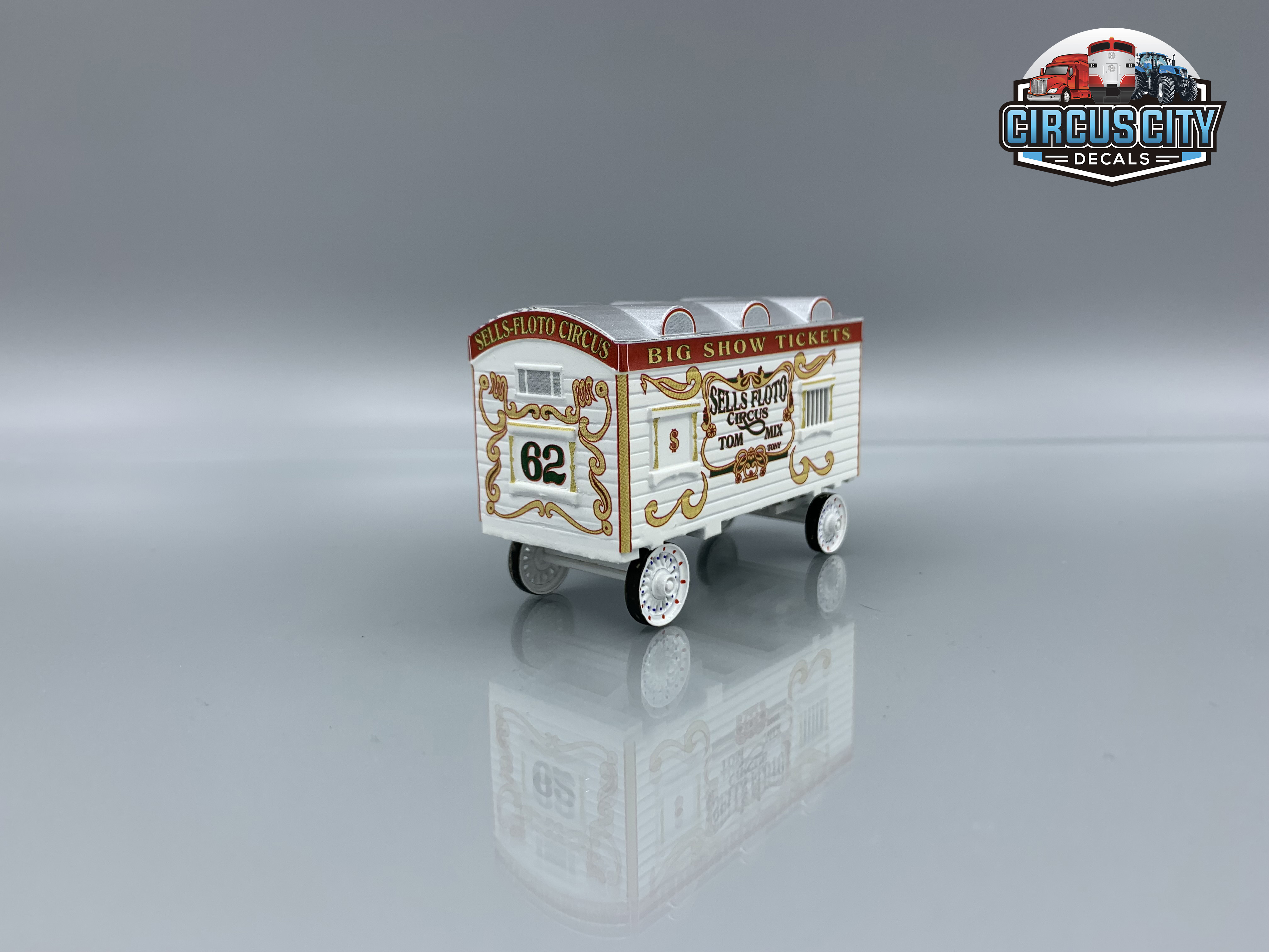 Sells-Floto Circus #62/Benzini Ticket Wagon Kit HO Scale | eBay