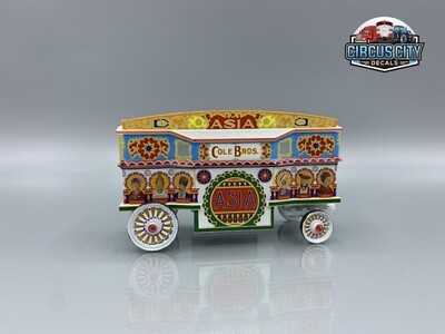 Asia Tableau Cole Brothers Circus Wagon Kit HO Scale