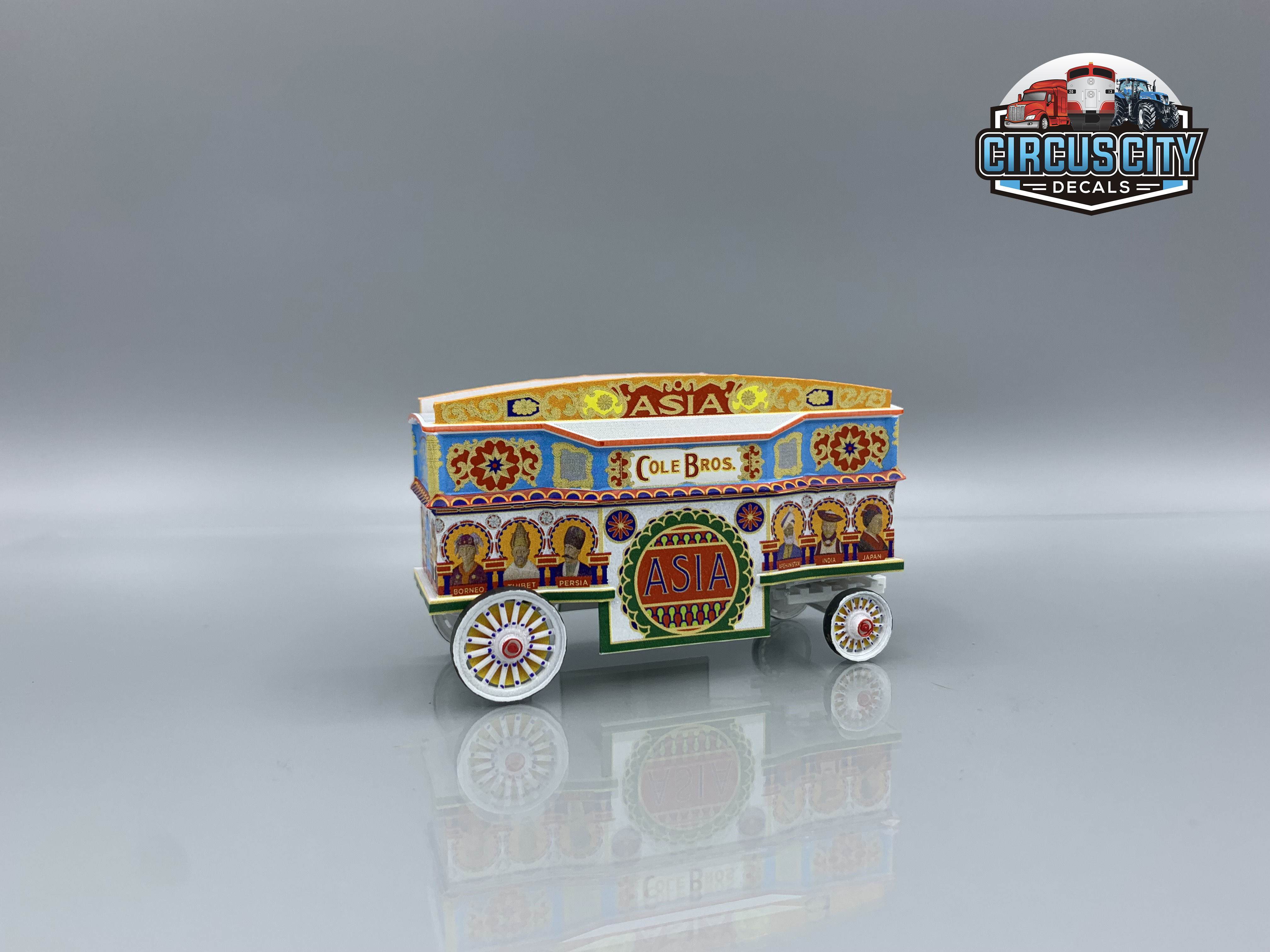 Asia Tableau Cole Brothers Circus Wagon Kit HO Scale | eBay