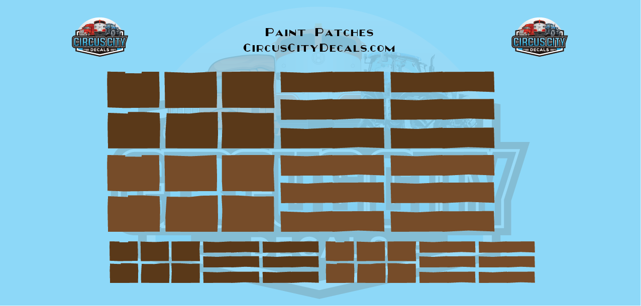 Reporting Mark Paint Patch Set Brown O Scale