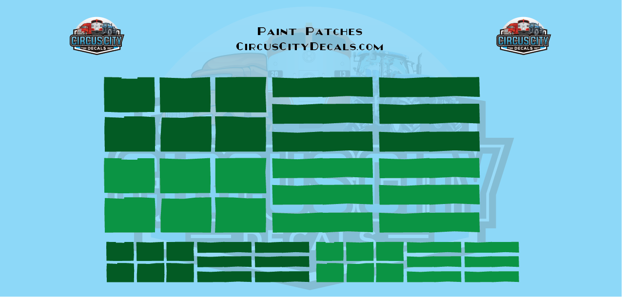 Reporting Mark Paint Patch Set Green O Scale