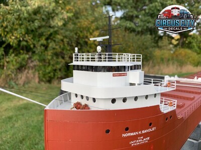 Great Lakes Ore Boat Wheelhouse 3d Printed HO 1:87 Scale
