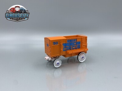 HO Scale Royal American Shows  Wild West Hippo  Wagon 