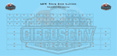 MOW Truck Box Utility Doors with latches 1:48 Scale