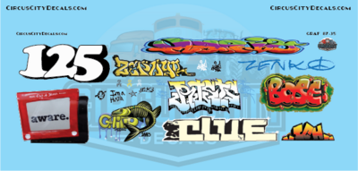 Railroad Graffiti S 1:64 Scale Decal Set