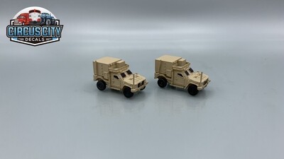 Military Joint Light Tactical Vehicle​ JLTV Shelter N 1:160 Scale Model Built Up (QTY 2)
