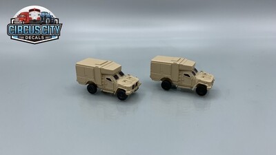 Military Joint Light Tactical Vehicle​ JLTV Ambulance N 1:160 Scale Model Built Up (QTY 2)