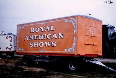 Royal American Shows Wagon Scroll Decals HO 1:87 Scale