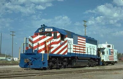 MKT Missouri Kansas Texas Railroad Bicentennial GP40 &amp; Caboose Decal Set N 1:160 Scale