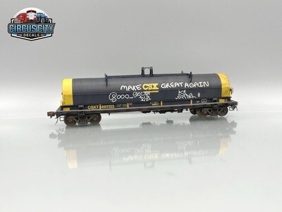 CSX 42' Steel Coil Car Make CSX Great Again Graffiti N 1:160 Scale