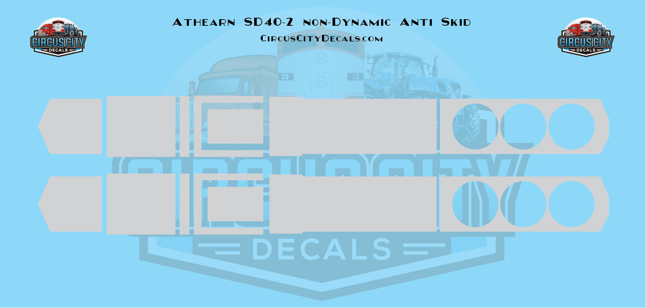 Athearn SD40-2 non-Dynamic Anti-Skid Decal Set 1:87 HO Scale