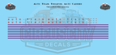 Auto Train Tri-Level Auto Carrier N 1:160 Scale
