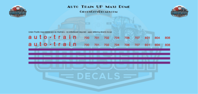 Auto Train UP Maxi Dome HO 1:87 Scale
