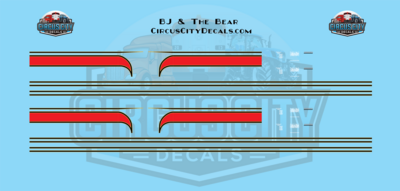 Kenworth K100 BJ & The Bear Tractor/Trailer N 1:160 Scale Decals