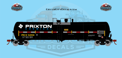 AWVR Unstoppable Movie Prixton Chemical Tank Car HO 1:87 Scale Decal Set