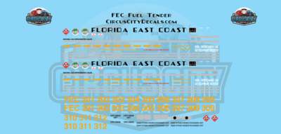 Florida East Coast LGN Liquid Natural Gas Fuel Tender O 1:48 Scale FEC