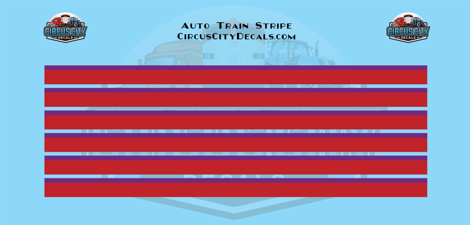 Auto Train Stripe HO 1:87 Scale