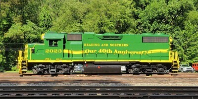 RBMN Reading Blue Mountain &amp; Northern Railroad 40th Anniversary GP38-2 2023 G 1:29 Scale Decal Set