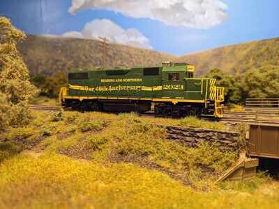 RBMN Reading Blue Mountain &amp; Northern Railroad 40th Anniversary GP38-2 2023 HO 1:87 Scale Decal Set